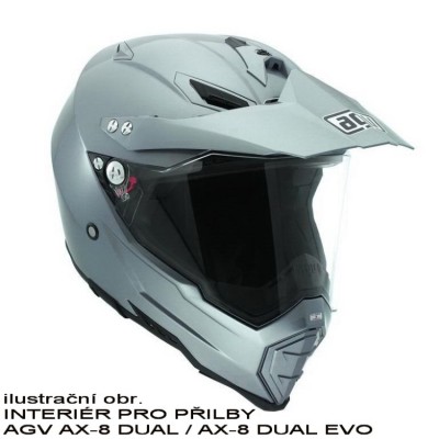 AGV AX-8 DUAL / AX-8 DUAL EVO náhradní interiér (čepička) vel.XXL